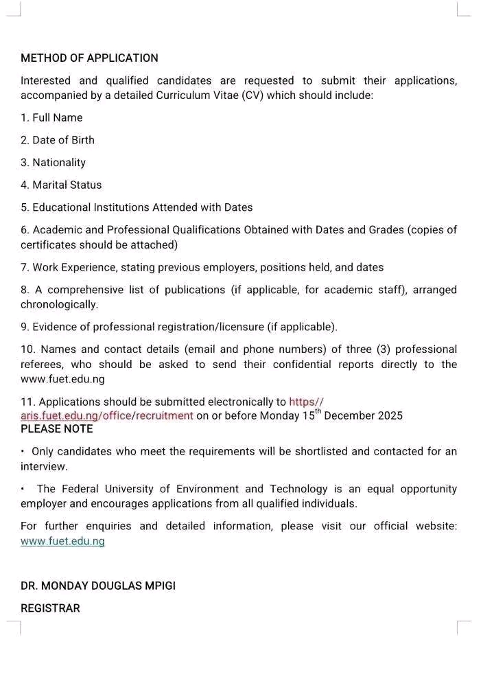 NDA 78RC Admission Form 2025/2026